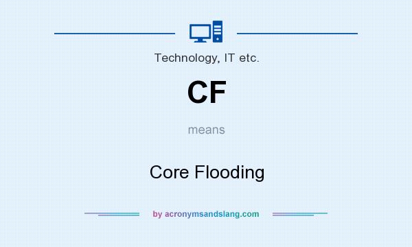 What does CF mean? It stands for Core Flooding