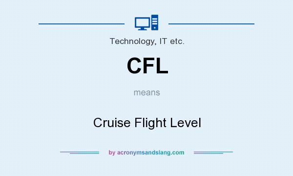 What does CFL mean? It stands for Cruise Flight Level