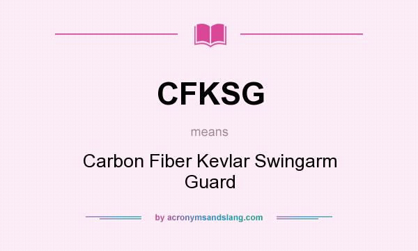 What does CFKSG mean? It stands for Carbon Fiber Kevlar Swingarm Guard