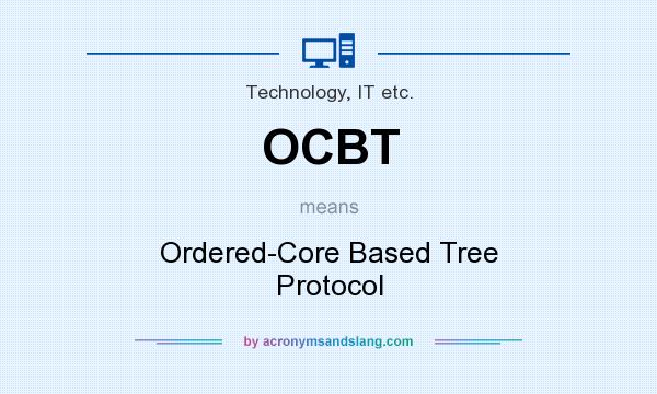 What does OCBT mean? It stands for Ordered-Core Based Tree Protocol