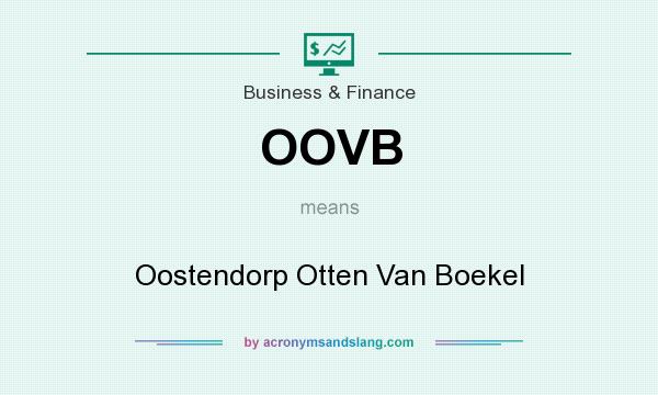 What does OOVB mean? It stands for Oostendorp Otten Van Boekel