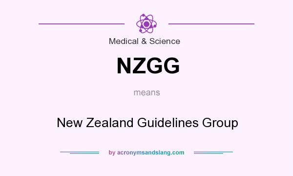 What does NZGG mean? It stands for New Zealand Guidelines Group