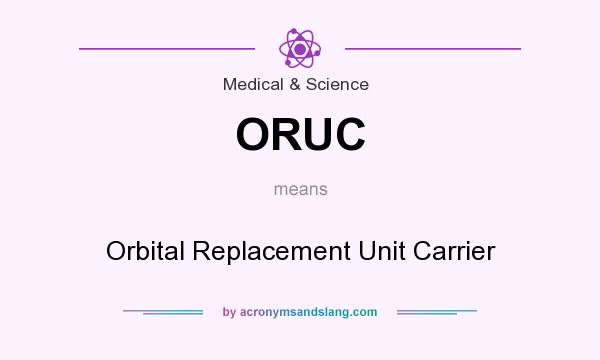 What does ORUC mean? It stands for Orbital Replacement Unit Carrier