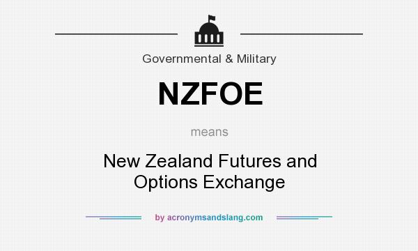 What does NZFOE mean? It stands for New Zealand Futures and Options Exchange
