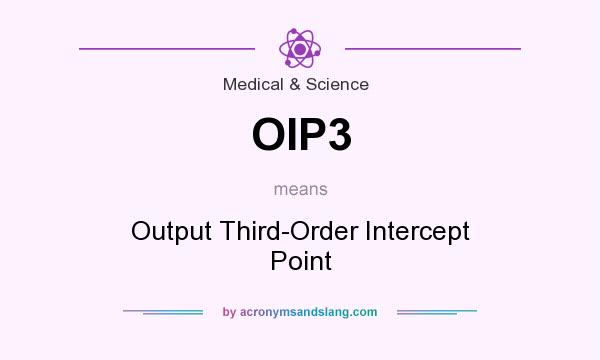 What does OIP3 mean? It stands for Output Third-Order Intercept Point