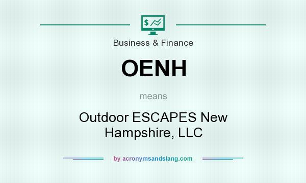 What does OENH mean? It stands for Outdoor ESCAPES New Hampshire, LLC