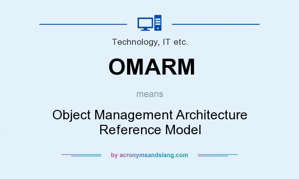 What does OMARM mean? It stands for Object Management Architecture Reference Model