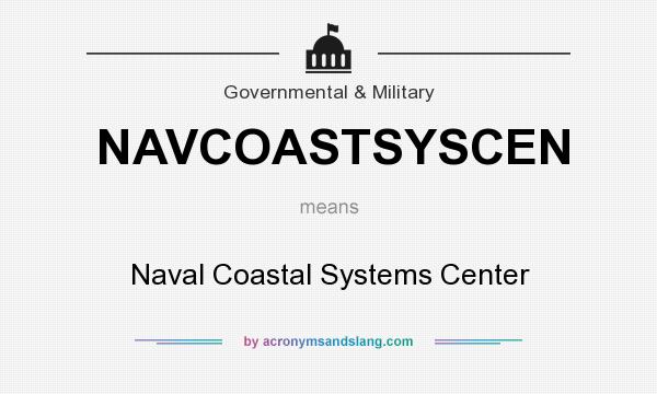 What does NAVCOASTSYSCEN mean? It stands for Naval Coastal Systems Center