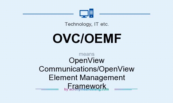 What does OVC/OEMF mean? It stands for OpenView Communications/OpenView Element Management Framework