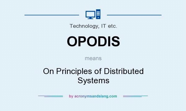 What does OPODIS mean? It stands for On Principles of Distributed Systems