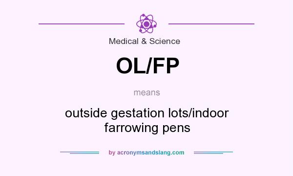 What does OL/FP mean? It stands for outside gestation lots/indoor farrowing pens