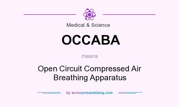 What does OCCABA mean? It stands for Open Circuit Compressed Air Breathing Apparatus