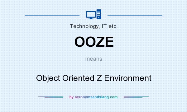 What does OOZE mean? It stands for Object Oriented Z Environment