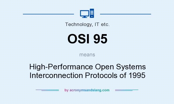 What does OSI 95 mean? It stands for High-Performance Open Systems Interconnection Protocols of 1995