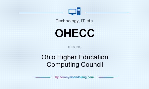 What does OHECC mean? It stands for Ohio Higher Education Computing Council
