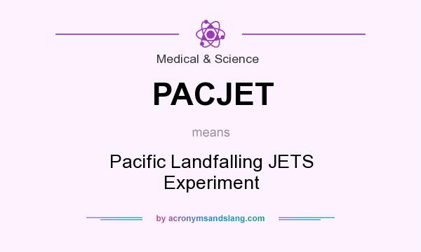 What does PACJET mean? It stands for Pacific Landfalling JETS Experiment