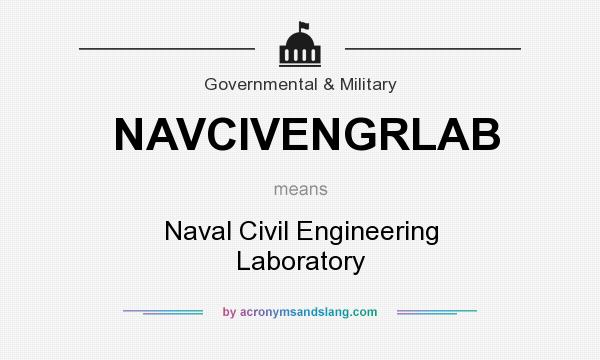 What does NAVCIVENGRLAB mean? It stands for Naval Civil Engineering Laboratory