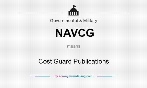 What does NAVCG mean? It stands for Cost Guard Publications