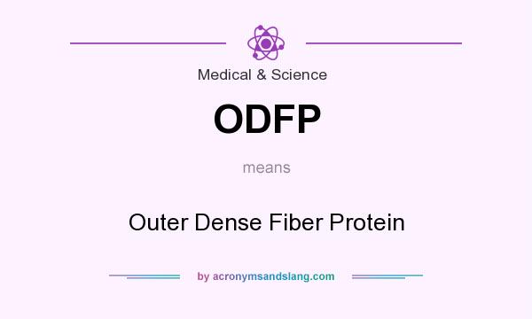 What does ODFP mean? It stands for Outer Dense Fiber Protein