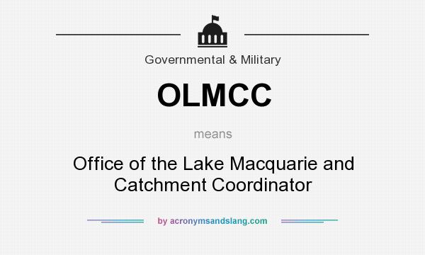 What does OLMCC mean? It stands for Office of the Lake Macquarie and Catchment Coordinator