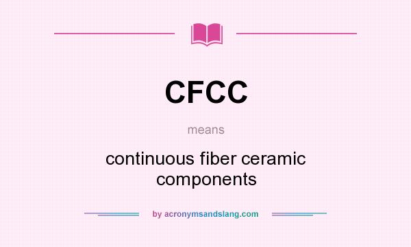 What does CFCC mean? It stands for continuous fiber ceramic components
