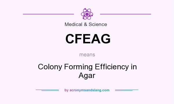 What does CFEAG mean? It stands for Colony Forming Efficiency in Agar