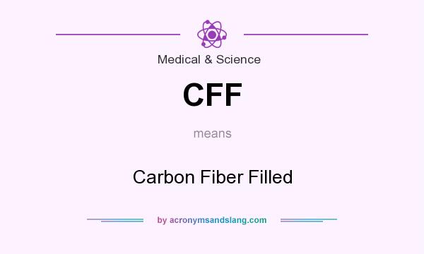 What does CFF mean? It stands for Carbon Fiber Filled