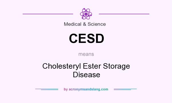 What does CESD mean? It stands for Cholesteryl Ester Storage Disease