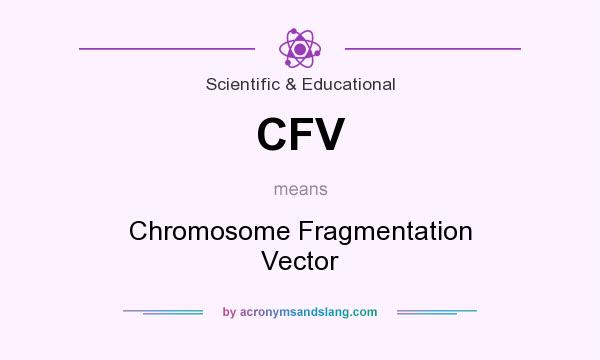 What does CFV mean? It stands for Chromosome Fragmentation Vector