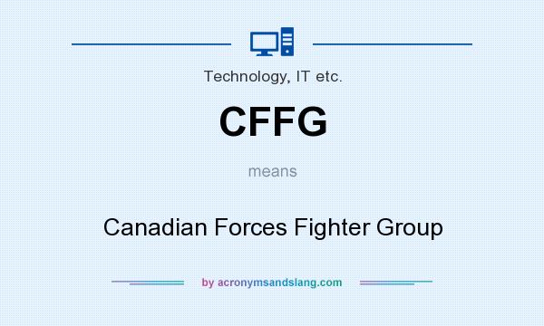 What does CFFG mean? It stands for Canadian Forces Fighter Group