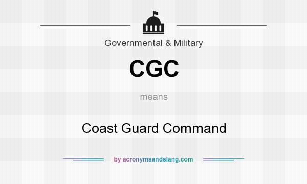 What does CGC mean? It stands for Coast Guard Command