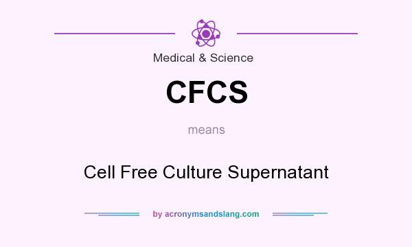 What does CFCS mean? It stands for Cell Free Culture Supernatant