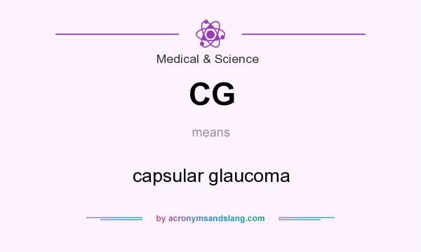 What does CG mean? It stands for capsular glaucoma