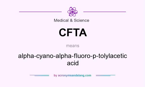 What does CFTA mean? It stands for alpha-cyano-alpha-fluoro-p-tolylacetic acid