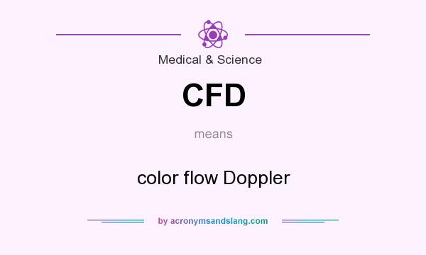 What does CFD mean? It stands for color flow Doppler