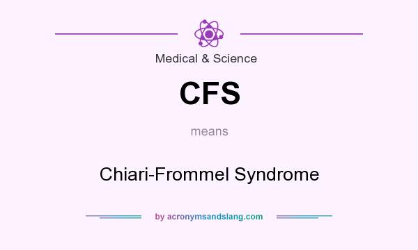 What does CFS mean? It stands for Chiari-Frommel Syndrome