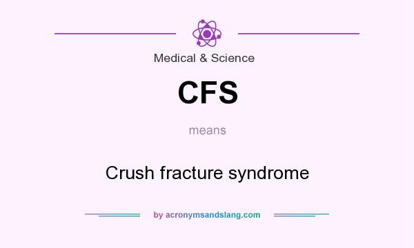What does CFS mean? It stands for Crush fracture syndrome