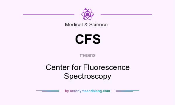 What does CFS mean? It stands for Center for Fluorescence Spectroscopy