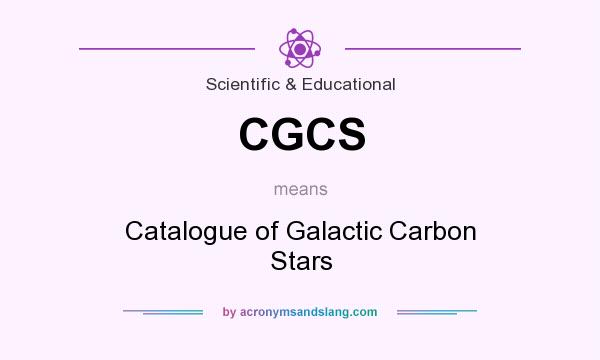 What does CGCS mean? It stands for Catalogue of Galactic Carbon Stars