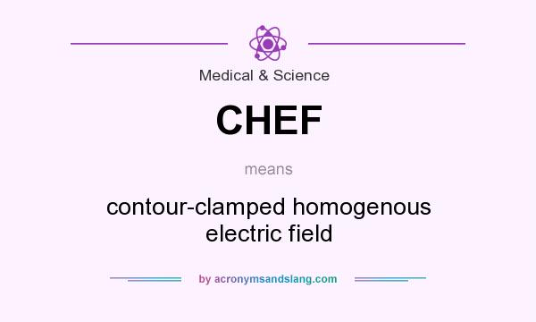 What does CHEF mean? It stands for contour-clamped homogenous electric field