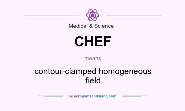 What does CHEF mean? It stands for contour-clamped homogeneous field