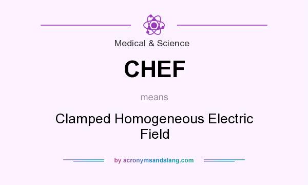 What does CHEF mean? It stands for Clamped Homogeneous Electric Field