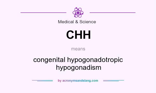 What does CHH mean? It stands for congenital hypogonadotropic hypogonadism