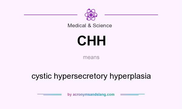 What does CHH mean? It stands for cystic hypersecretory hyperplasia
