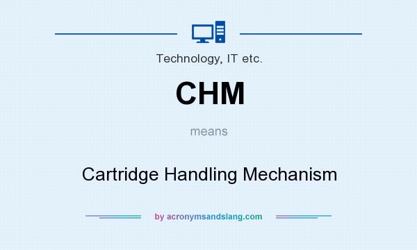 What does CHM mean? It stands for Cartridge Handling Mechanism