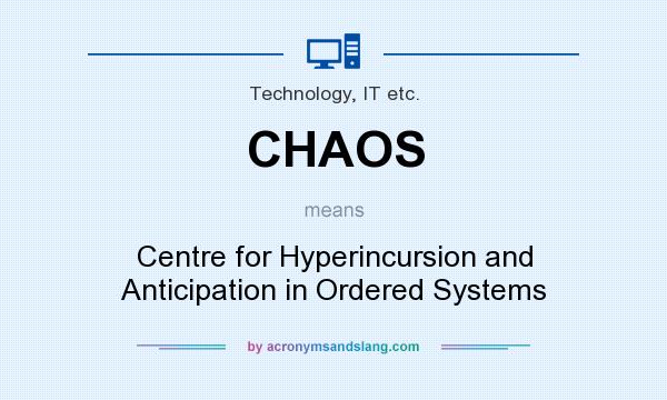 What does CHAOS mean? It stands for Centre for Hyperincursion and Anticipation in Ordered Systems