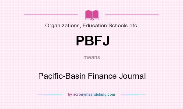 What does PBFJ mean? It stands for Pacific-Basin Finance Journal