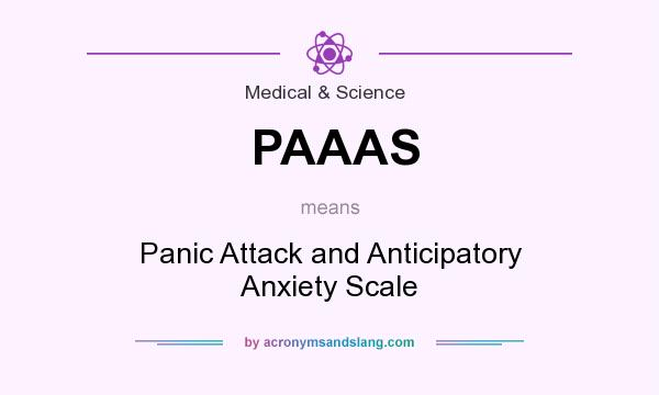 What does PAAAS mean? It stands for Panic Attack and Anticipatory Anxiety Scale