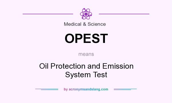 What does OPEST mean? It stands for Oil Protection and Emission System Test