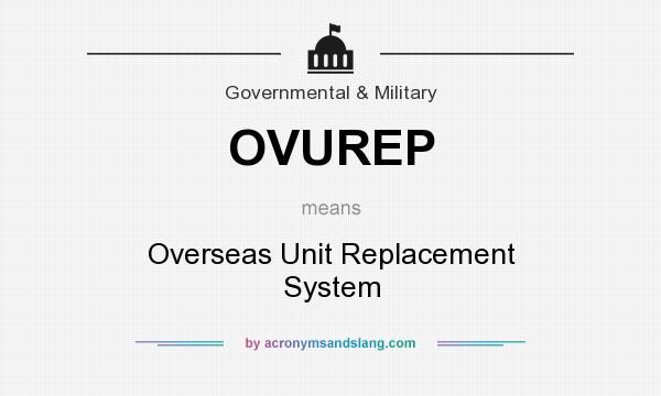 What does OVUREP mean? It stands for Overseas Unit Replacement System